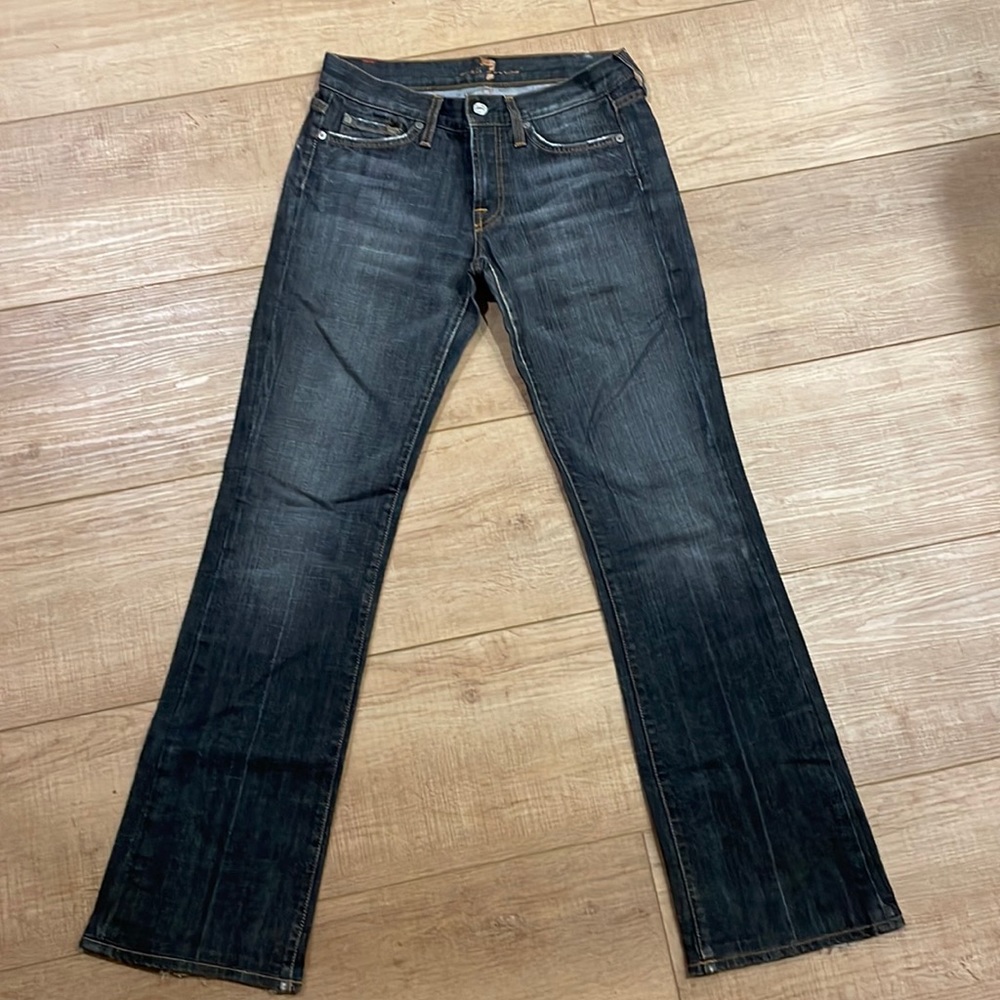 7 for all mankind mid rise flare jeans